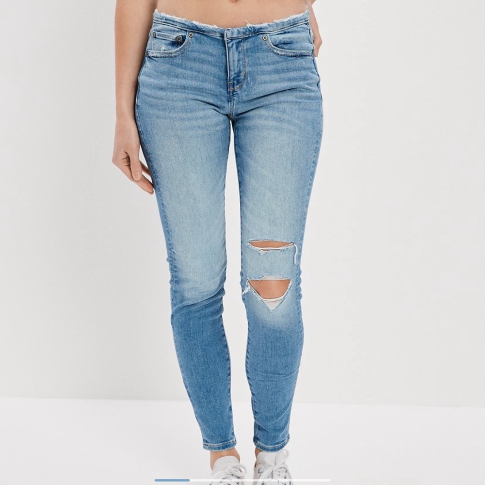 AE Ne(x)t Level Ripped Super Low-Rise Jegging NWT